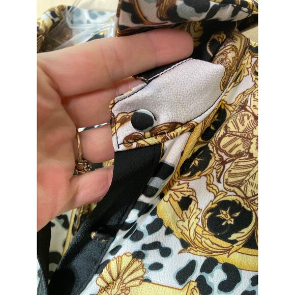 Gracia Equestrian Print Handkerchief Dress Size Small - Picture 8 of 12